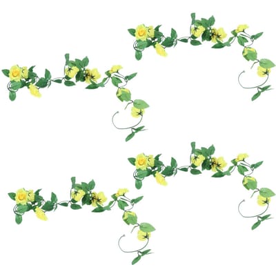4 stuks Kunstroos DIY Decoratief Heldere Kleur Kunstbloemen voor Bruiloft Feest Huisdecoratie blue