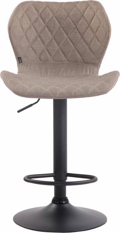 CLP Cork Barkruk - Kunstleer zwart/taupe