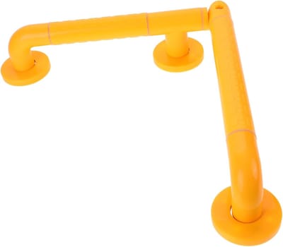 Veiligheidshandgreep Douche - Badgreep Wandbeugel - Veilige Mobiliteit - Draaibaar Antislip Ontwerp - 38 cm - Geel