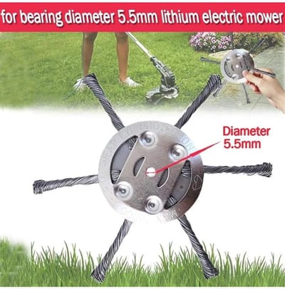0.16staaldraad-Grastrimmerkop van stalen draad - bosmaaier/snijders - onkruidmes voor tuin - grastrimmerkop - grasmaaier - elektrisch gereedschap - 6 koppen