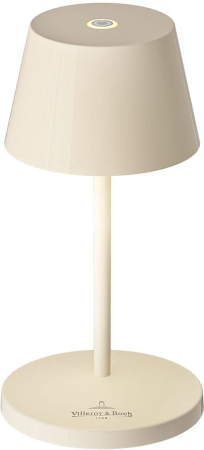 Villeroy & Boch | tafellamp Seoul Nano | ivoor keramiek | 12 cm hoog | accu | indoor/outdoo