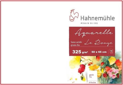 10 Vel Aquarelpapier 325 g/m² 50x65 cm Natuurlijk Wit Dik Papier