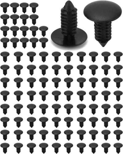 100 Stuks Plastic Bevestigingsclips voor Autopanelen - Rivets met 8mm Gatdiameter, Duurzaam en Betrouwbaar