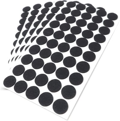 Zelfklevende Viltglijders - 250 Stuks - Rond Ø 22 mm - Zwart - Meubel- en Vloerbescherming