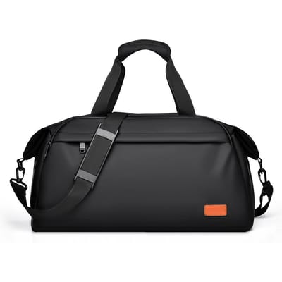 Sac de Yoga Bandoulière Mon Épaule Séparation Sec Humide Sac de Sport Gymnastique Grande Capacité Sac de Rangement Vêtements Voyage d'Affaires noir