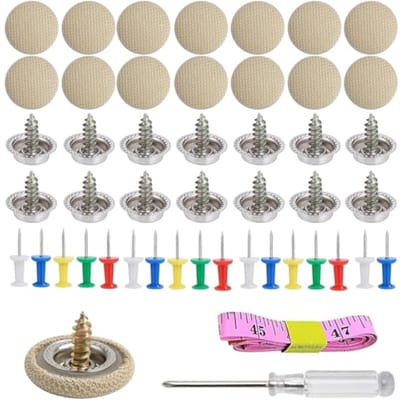 Dailygoods- Knoppen 65 Stuks - Klinknagels - Decoratieve Reparatieknop - Bevestiging Autodak - Universeel - Verstelbaar Deksel - Autodakknoppen