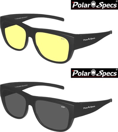 Combinatievoordeel Polar Specs® Overzet Nachtbril + Overzet Zonnebril PS5096 – Mat Zwart – Polarized – Large – Unisex