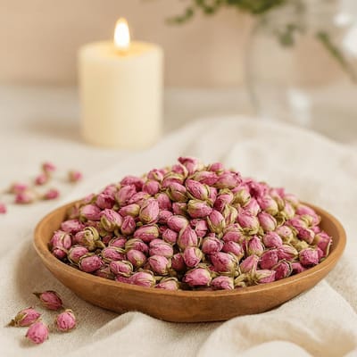 Droogbloemen - Roze rozenknoppen 0,5 kg - gedroogde bloemen