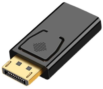 Displayport naar HDMI adapter - Connector - 1080p - Full HD - Plug & Play - Laptop naar monitor/beamer/projector - Vergulde connector - Zwart - Jonyx