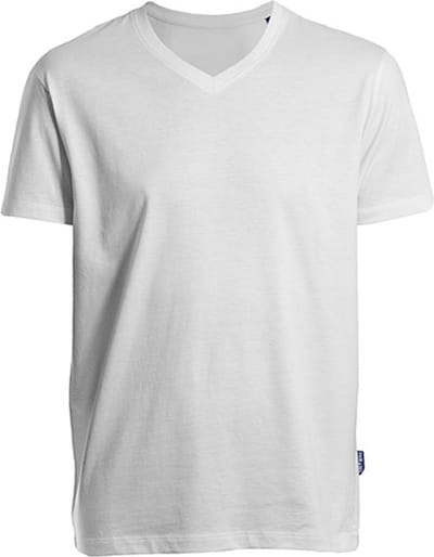HRM - Men´s Luxury V-Neck Tees - White - XL