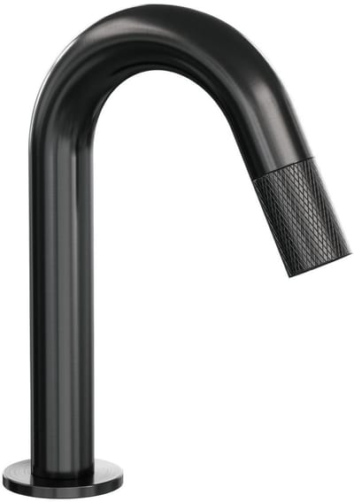Brauer Gunmetal Carving opbouw fonteinkraan met gebogen uitloop gunmetal geborsteld PVD
