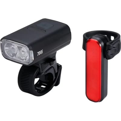 BBB Cycling NanoStrike 700i Combo Voorlicht & Achterlicht Set – 700 Lumen – USB Oplaadbaar – IPX6 Regenbestendig – Fietsverlichting Racefiets & Mountainbike – BLS-266i