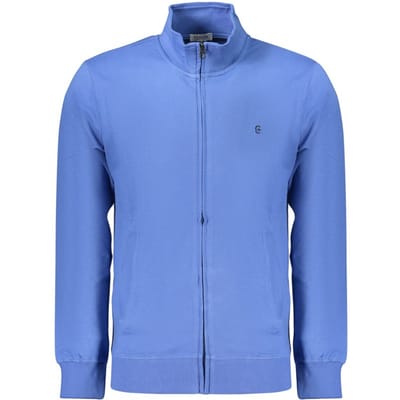 Coveri Beweegbare Blauwe Katoenen Heren Sweatshirt