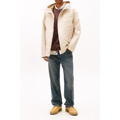 Tommy Hilfiger Padded Chicago Windbreaker Jacket Gulf Sand Size: S | Rain Jackets Outlet | Heren | Beige
