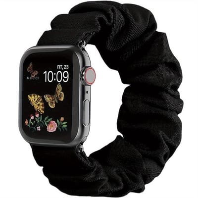 Geschikt voor Apple Watch - Leuke, bedrukte, elastische band met enkele lus, Geschikt voor Series 8, 7, 6, 5, 4, 3, 2, 1 SE, verkrijgbaar in de maten 38 mm, 40 mm, 41 mm, 42 mm, 44 mm en 45 mm. De Apple Watch-band past op 38/40/41 mm.