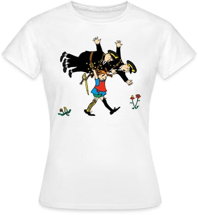 Pippi Langkous Pippi En De Politie T-Shirt Dames