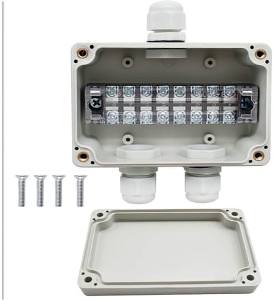 Waterdichte 3-Weg Aansluitdoos met Klemmen, Schroeven en PG Plug voor Binnen en Buiten, Geschikt voor 4-8mm Kabels