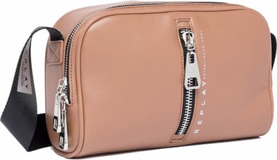 REPLAY Schoudertas Crossbody Bag Dirty Pale Beige Lichtbruin