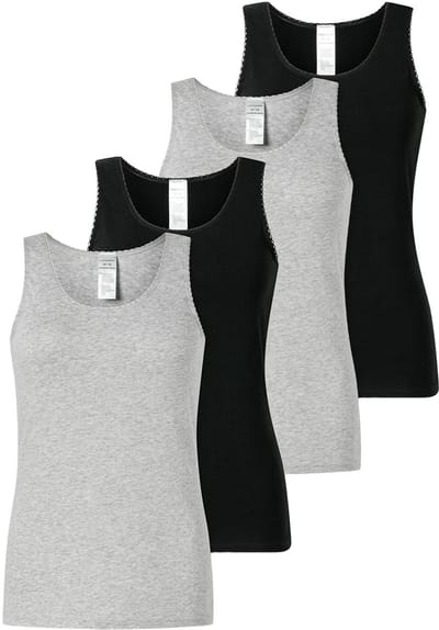 Schiesser Dames onderhemd 4 pack 95/5 Modern Cotton