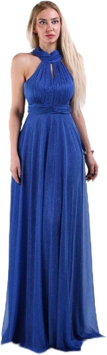 Avondjurk Dames - Maxi Jurk - Feestelijke Gelegenheid - Glitter Tule Details
