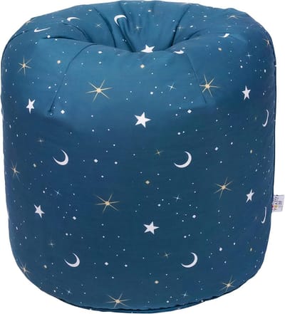Kinder Zitzak - Zetel Poef - Spelen en Ontspannen - Ergonomisch Ontwerp - 50x50x50 cm - Blauw