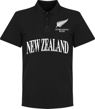 Nieuw Zeeland All Blacks Rugby Polo - Zwart - L