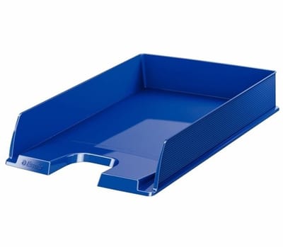 10 stuks brievenbakjes/postbakjes blauw A4 formaat Esselte - Documenten/papieren opbergen/bewaren - Kantoorartikelen