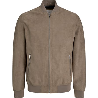 Jack & Jones - Heren Jas zomer Tano Bomber - Bruin - Maat L