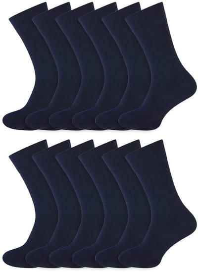 Bamboe sokken | Voor gevoelige huid | Merk: Basset | Kleur: Blauw | Maat: 35 t/m 46 | 12 Paar
