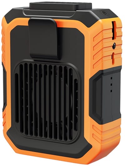 Draagbare Mini Ventilator - Ventilator op de heup - 3-in-1 Ventilator & Powerbank - 4000mAh Oplaadbaar & 3 Snelheden - Ingebouwde Verlichting - Voor Kantoor, Reizen & Buiten