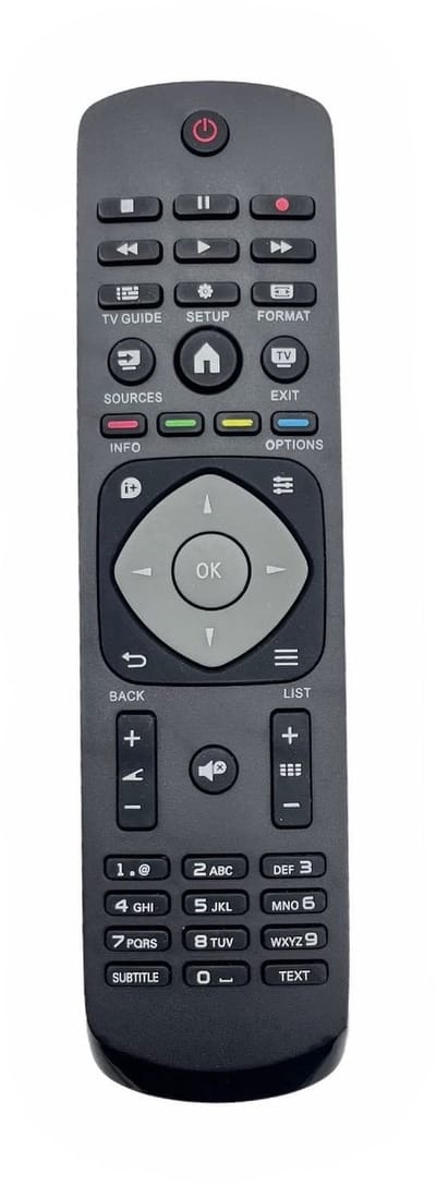 Dailygoody - TV-afstandsbediening - Vervangend - Universeel formaat - Compatibel met Philips - Ideaal voor elke woonkamer - Geschikt voor diverse