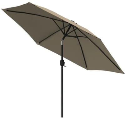 BIXc®- strand parasol, parasol, metalen paal, strand, terras, tuin, 309 cm.