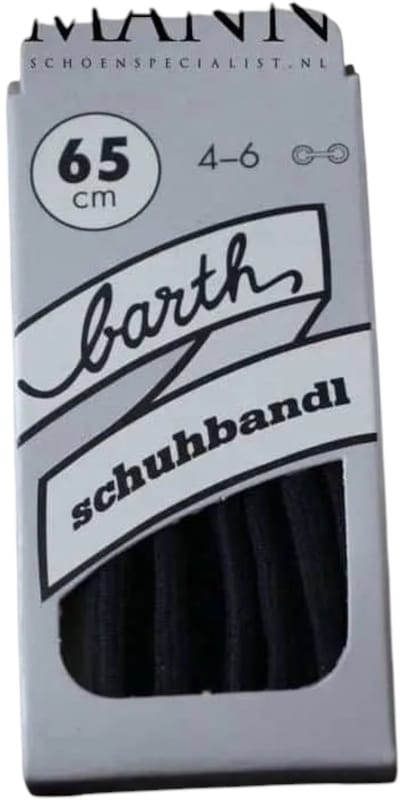 Barth Elastische ronde veter zwart – 65 cm