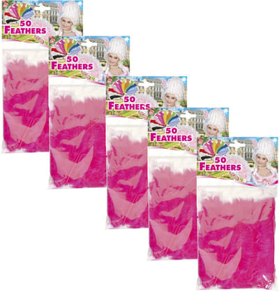 Widmann Sierveren - 250x - roze - 17 cm - knutselveertjes - DIY/decoratie/hobbymateriaal