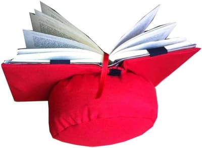 Leeskussen Rood - Comfortabel Boeksteun Kussen voor Ontspannen Lezen in Bed of op de Bank