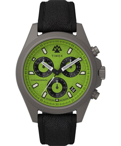 Timex Field Post Chrono TW2V96400 Horloge - Siliconen - Zwart - Ø 43 mm