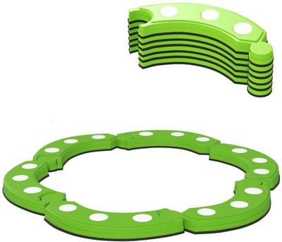 Groen Kunststof TPE Kind Evenwichtsboom Diameter 101cm Hoogte 7cm Binnen Buiten 3-8 Jaar