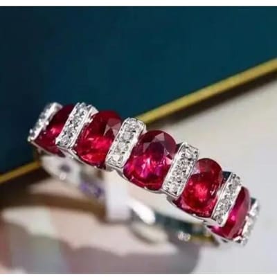 Nieuwe Stempelring voor Dames Verbluffende Robijn Zirkoon Trouwring Klauw Verlovingssieraden Luxe Trendy Retro Ringen Party Cadeau 10 brown