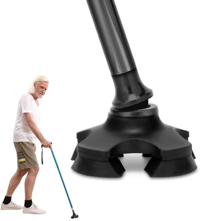 CRLYN® Opvouwbare Wandelstok – Hoogte Verstelbaar – Zwart