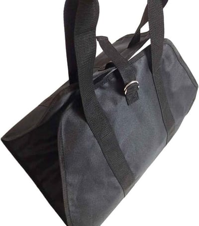 Houtdrager Canvas - Houttas Draagtas - Haardhout Vervoeren - Waterdicht Scheurbestendig - 101 x 47 cm - Groen