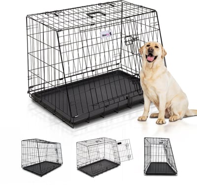 MaxxPet Hondenbench - Bench - Bench voor honden - Hondenbench Opvouwbaar - 78 x 47 x 55 - Zwart
