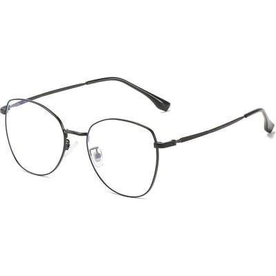 Vintage Metalen Veelhoek Dames Anti Blauw Licht Bril Myopie Sterkte Bril 0 tot -6 0 Onregelmatig Montuur Myopia -4.5