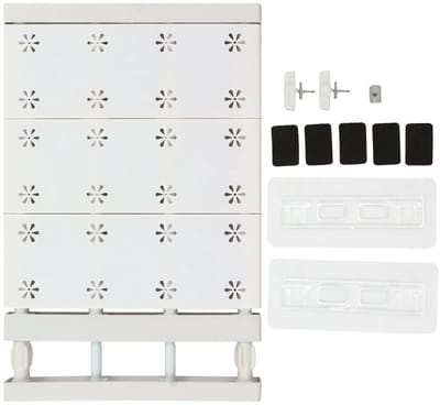 Dailygoods- Opbergrek Ruimtebesparend - Verstelbaar - Telescopisch - Kastspanningsplank - Organizer - 24cm Breedte - Kastplank