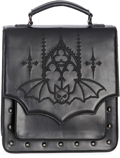 Banned Gothic Vleermuis Rugzak - schoudertas - handtas - (bxhxd) ca. 26cm x 28cm x 12cm