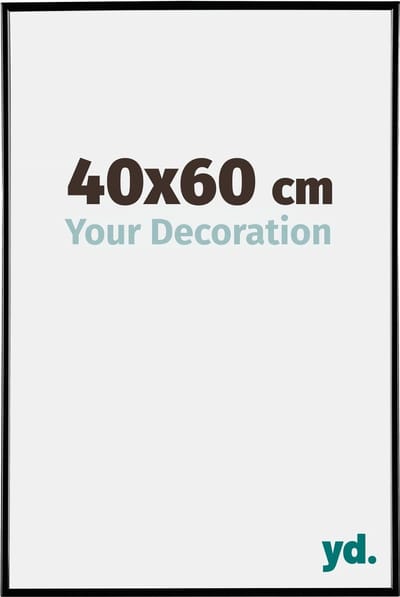 Your Decoration - Fotolijst 40x60 cm - Kunststof - Zwart Hoogglans - Evry