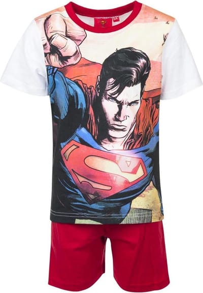 DC Superman - shortama - Rood - Maat 104 - 4 jaar