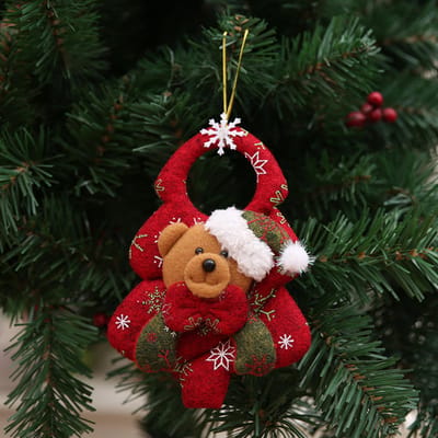 Décorations de Noël pour la Maison Poupée charmante sans visage Pendentif à suspendre Décor d'arbre de Noël DIY Ornements Cadeaux de Noël Nouvel An Enfants