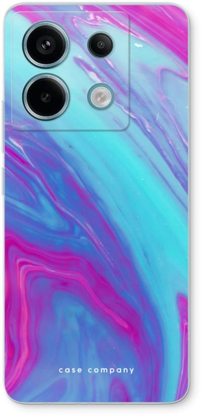 Case Company® - Hoesje geschikt voor Xiaomi Poco X6 hoesje - Zweverige regenboog - Soft Cover Telefoonhoesje - Bescherming aan alle Kanten en Schermrand