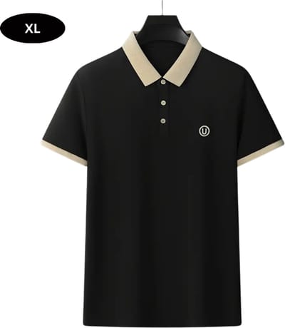 Livano Golf Shirt Heren - T-shirt - Golfkleding - Golfen - Golf Accessoires - Polo Shirt - Zwart - Maat XL