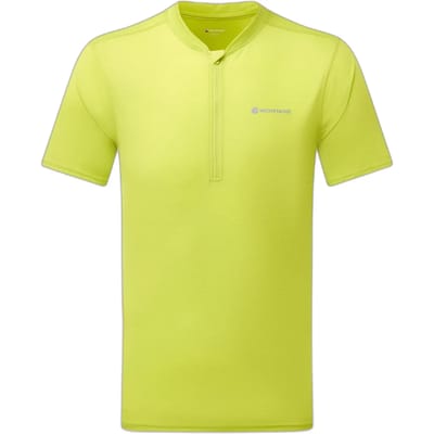 Montane Dart Nano Half Rits T-shirt Met Korte Mouwen Geel 2XL Man
